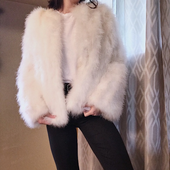 Marabou feather coat Clearance